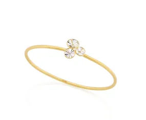 Quartz Cluster "Celebration" Bangle Bracelet