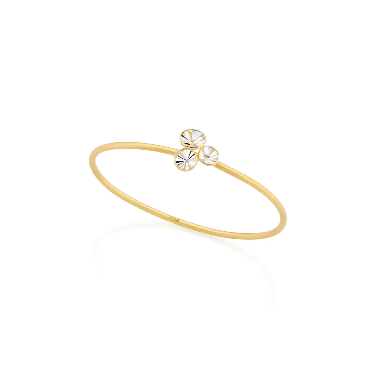 Quartz Cluster "Celebration" Bangle Bracelet