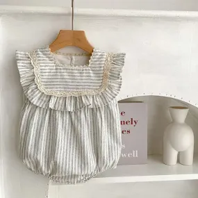 "Emily" Baby's Nature-Inspired Bubble Romper