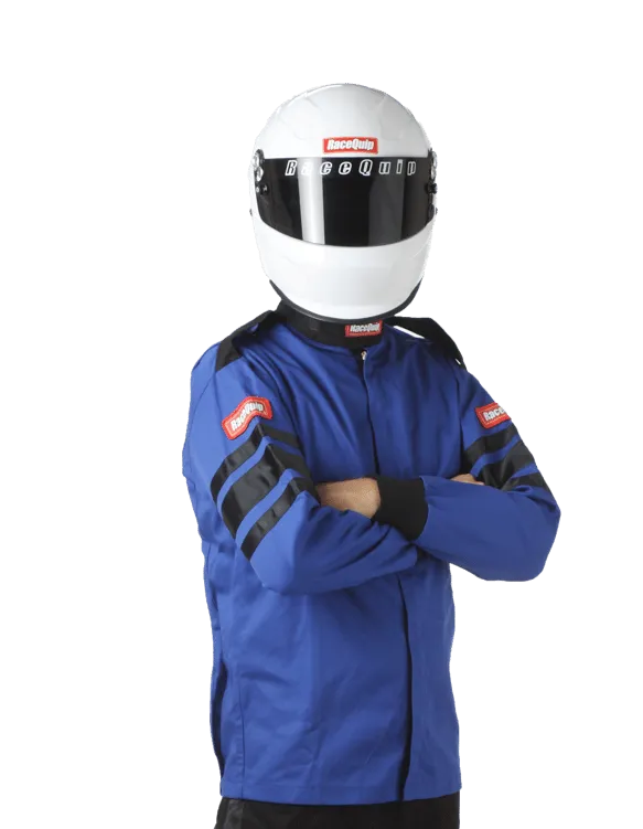 RaceQuip Single Layer Fire Suit Jacket - Blue - Medium - 111023