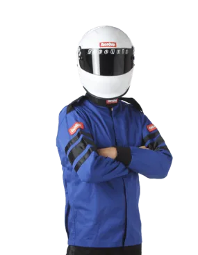 RaceQuip Single Layer Fire Suit Jacket - Blue - Medium - 111023