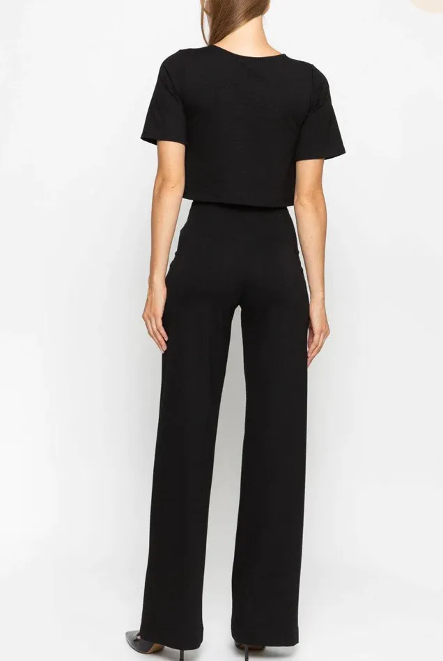 Ripley Rader Ponte Knit Straight Leg Pant Black