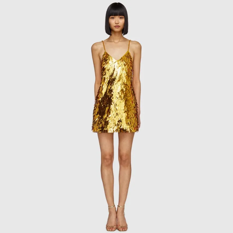 Robyn Sequin Slip Mini Dress - 12