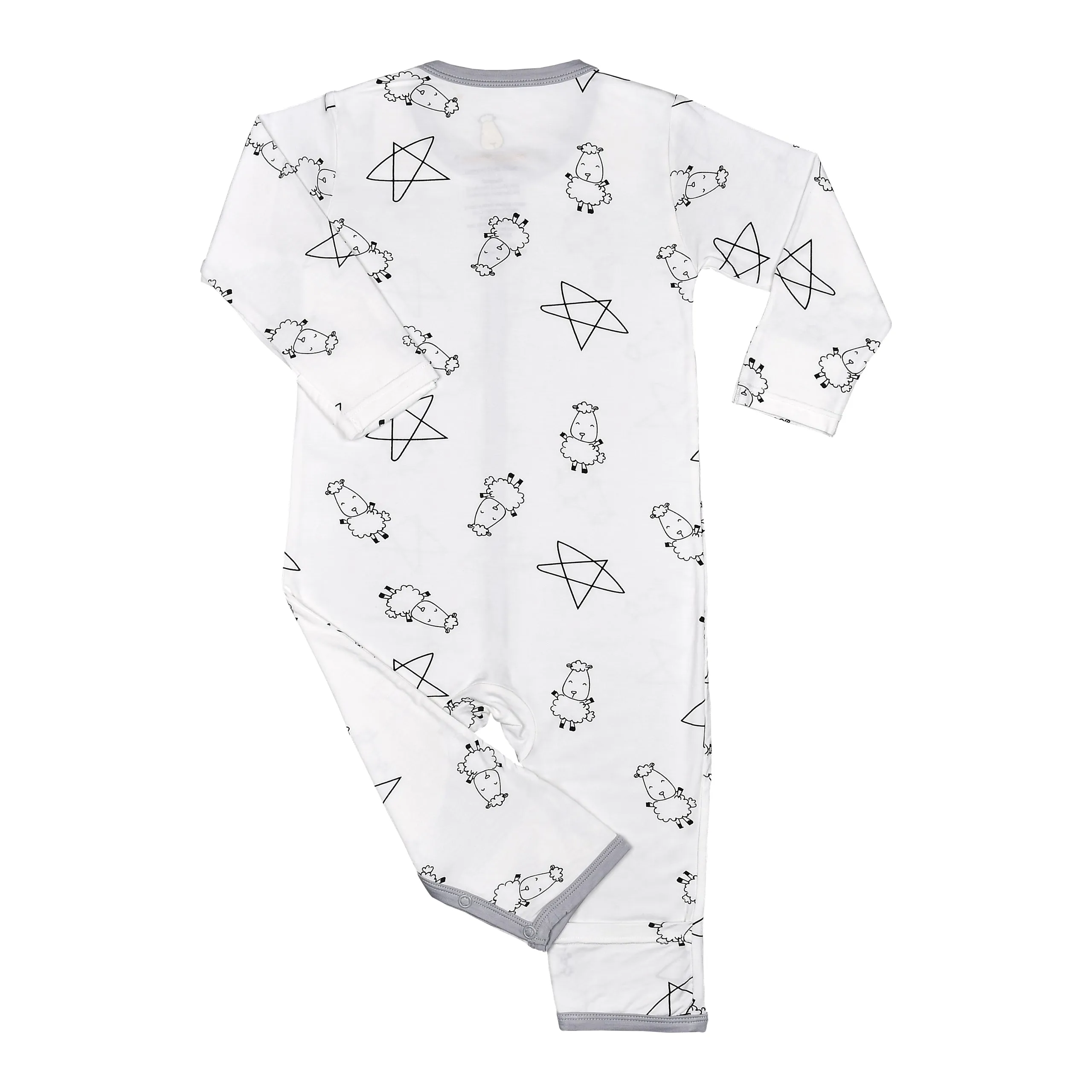 Romper Cute Big Star & Sheepz White