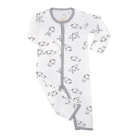 Romper Cute Big Star & Sheepz White