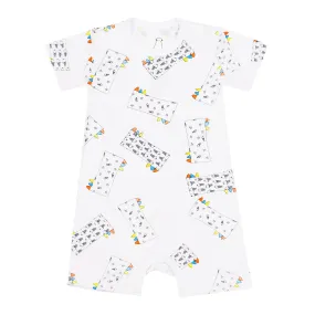 Romper Short Sleeve Buddy-Me Everywhere Milk