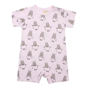 Romper Short Sleeve Pink Big Sheepz