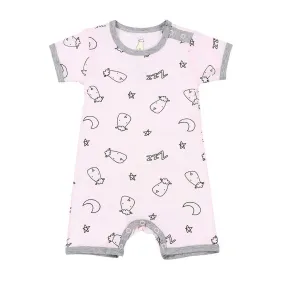 Romper Short Sleeve Sweet Dreams Baa Baa Pink