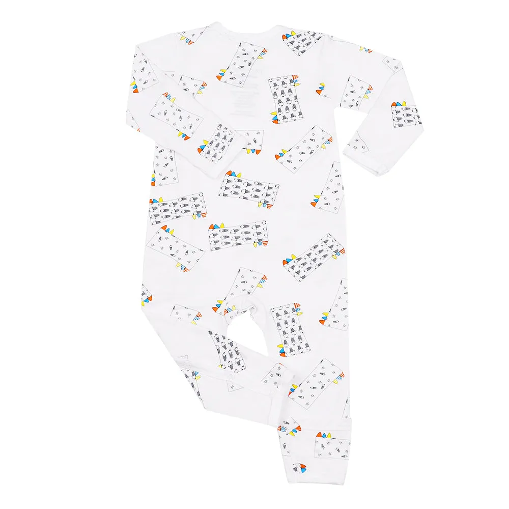 Romper Side Snap Buddy-Me Everywhere Milk