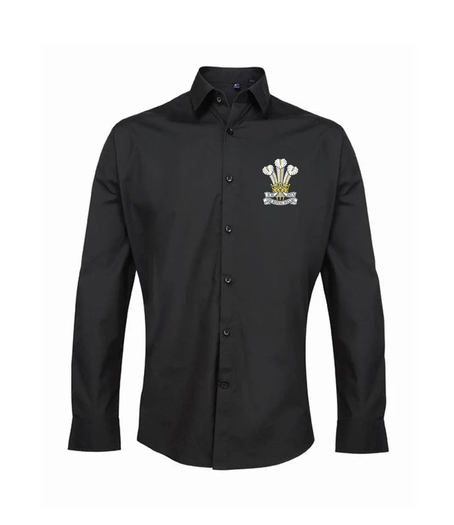 Royal Welsh Embroidered Long Sleeve Oxford Shirt