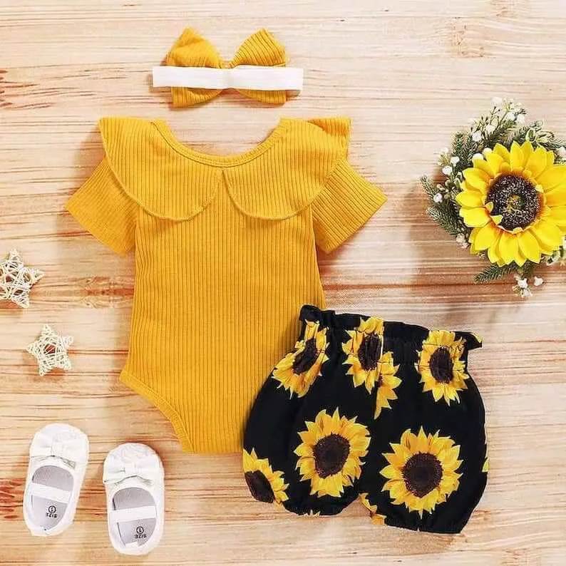 Ruffle Sunflower Set