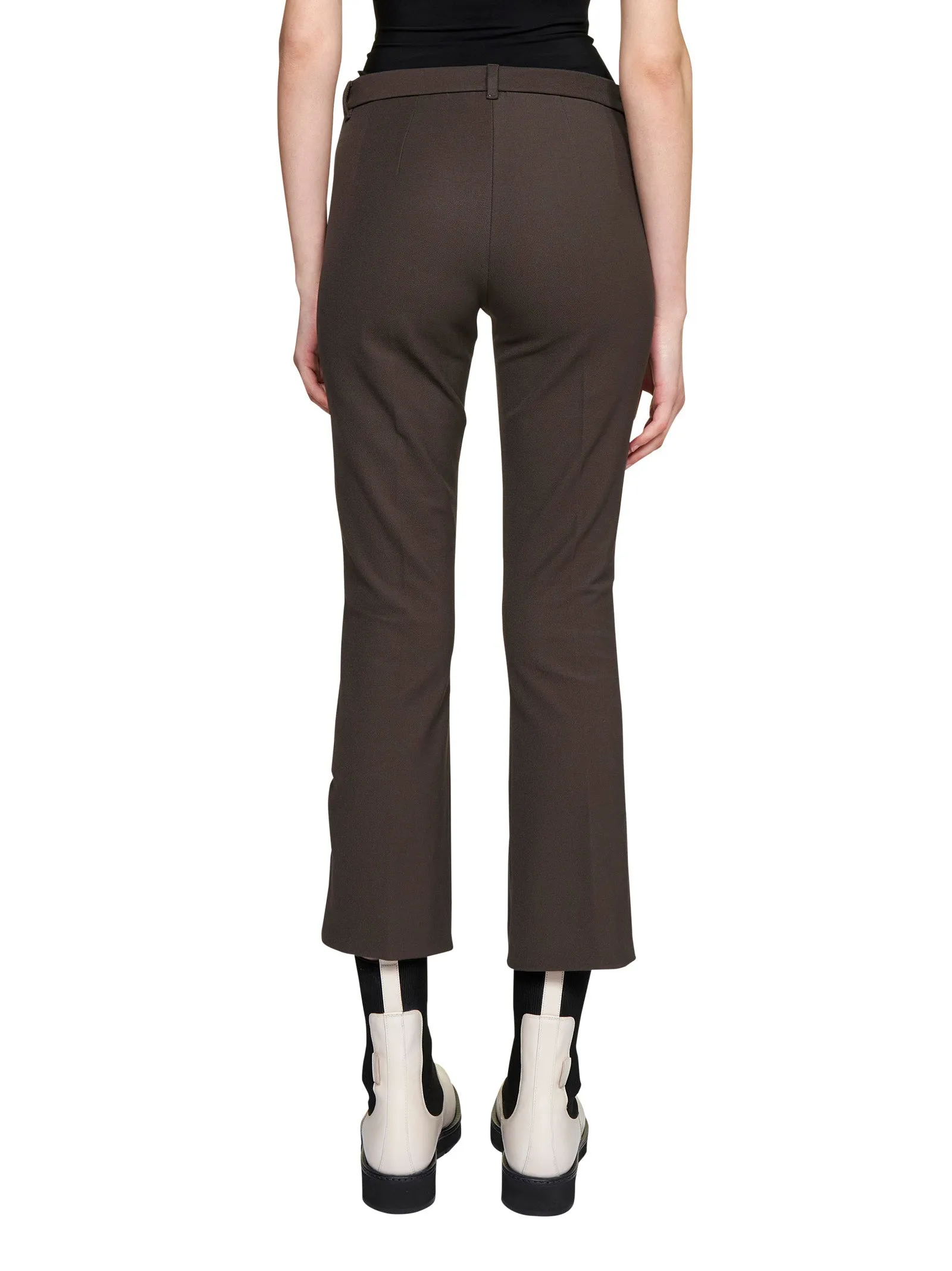 'S Max Mara High Waist Cropped Trousers