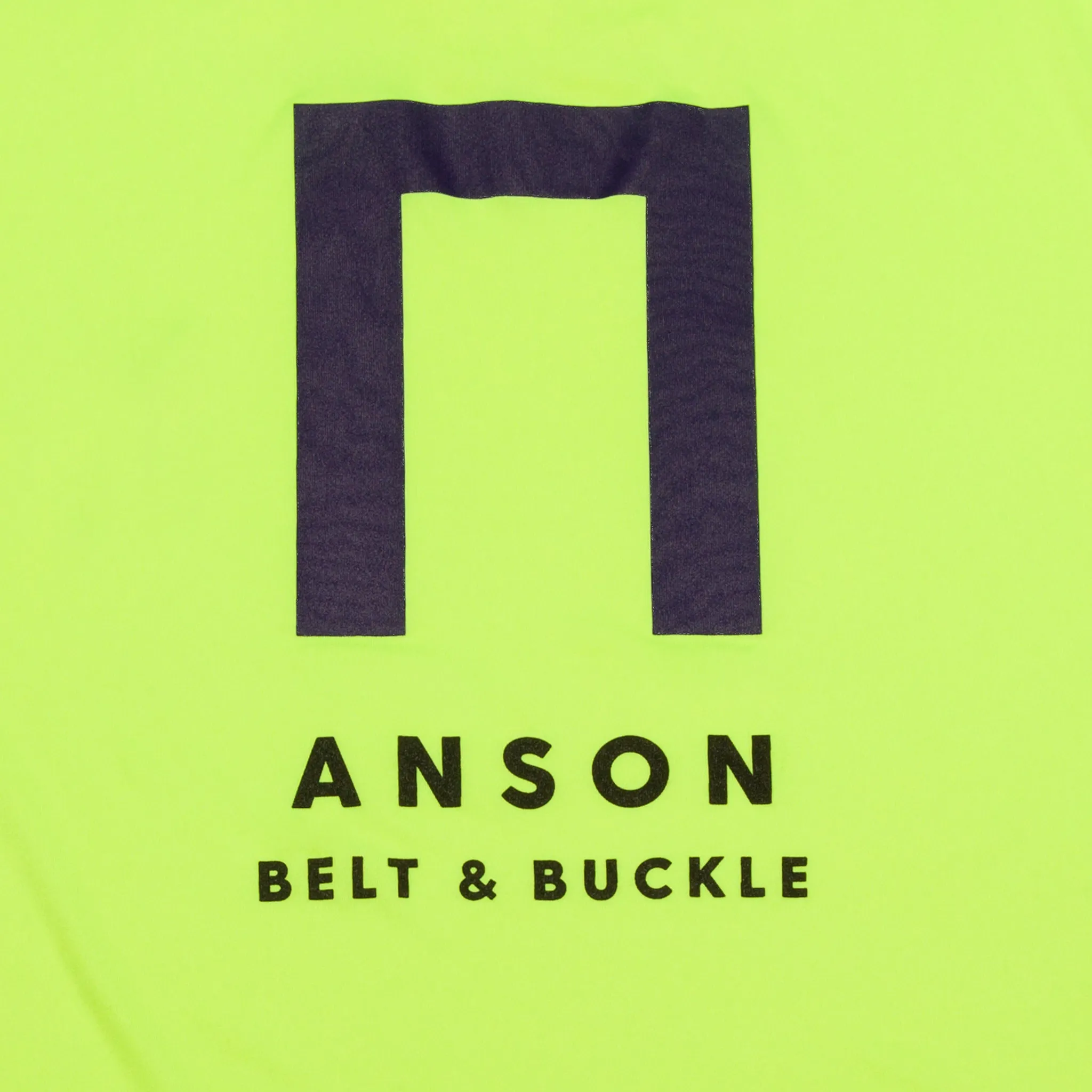 Safety Green Anson Belt Performance Long Sleeve Tee w/ Hanes Sport™ Men's FreshIQ™ Cool DRI® technology