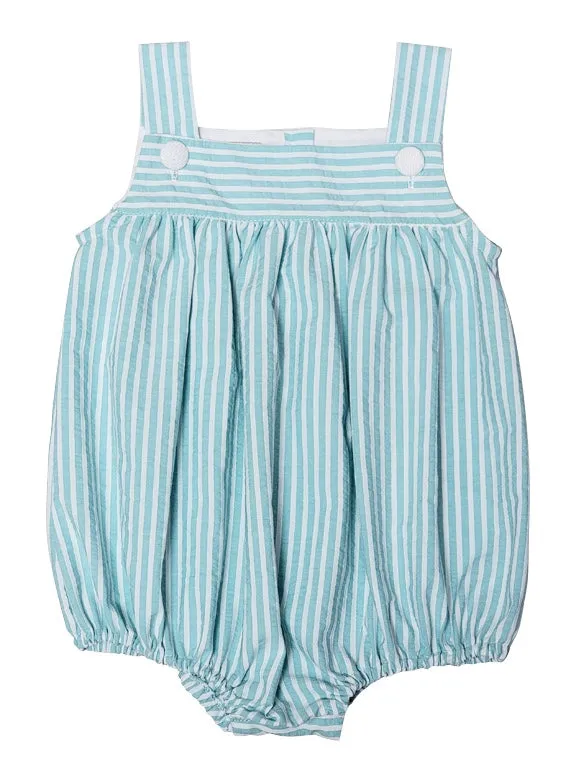 Sandy & Crew Collection Stripe  boys romper