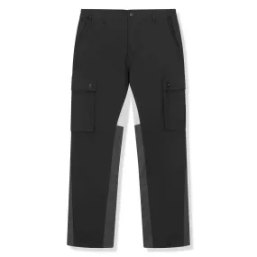 SIARR Flared Black Cargo Pants