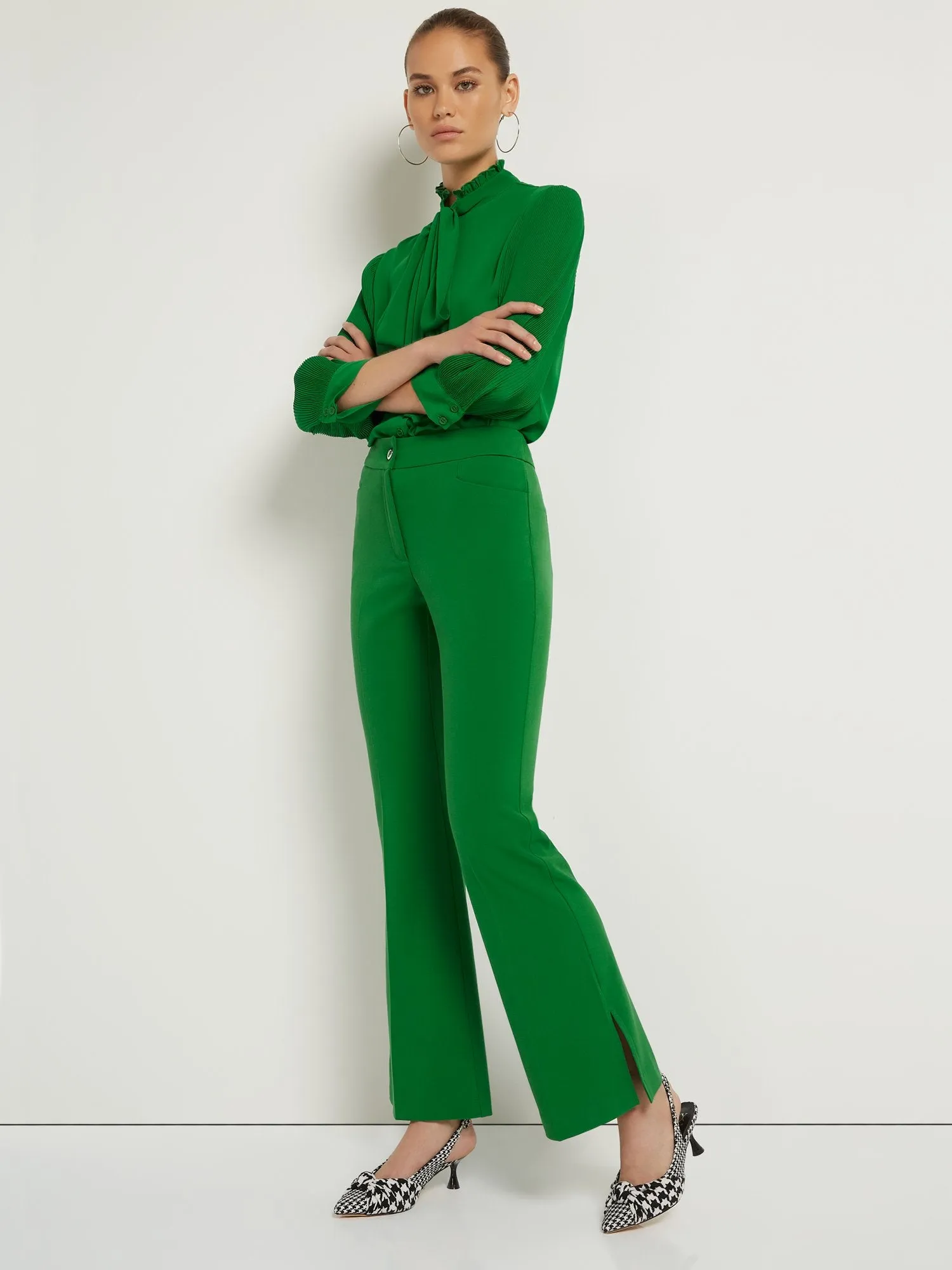 Side-Slit Flare Pant - Essential Stretch