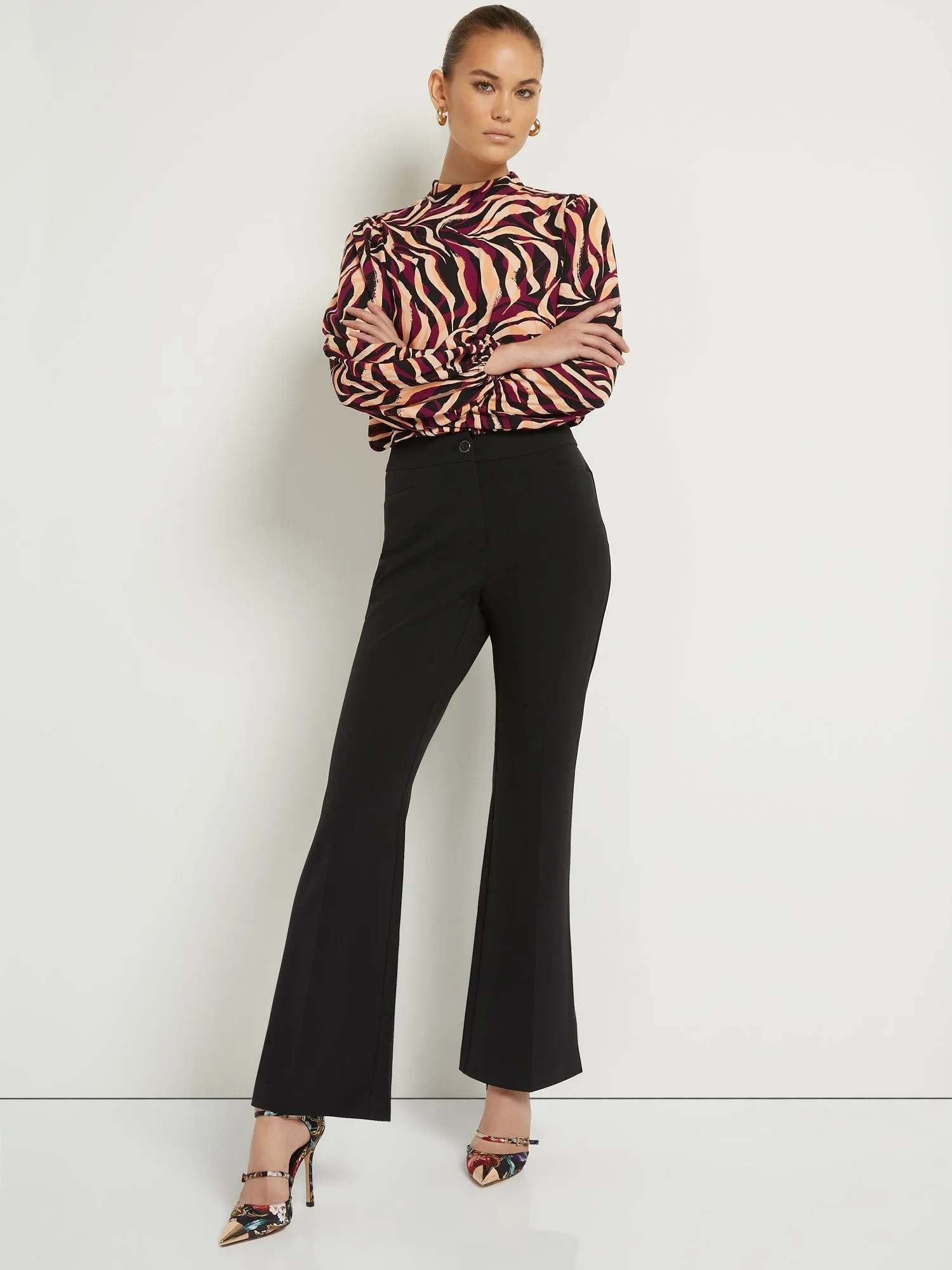 Side-Slit Flare Pant - Essential Stretch