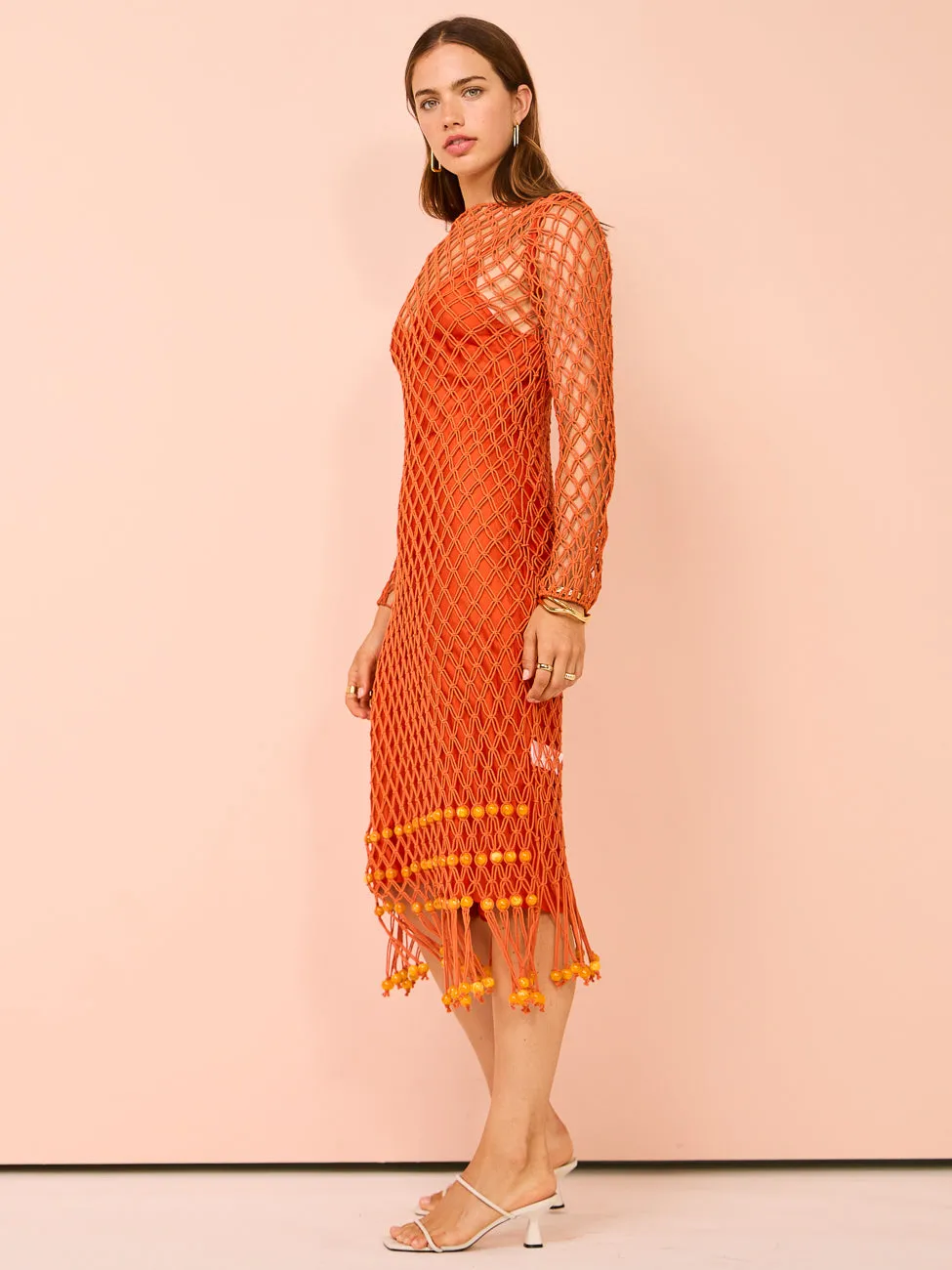 Significant Other Nira Dress in Tangelo