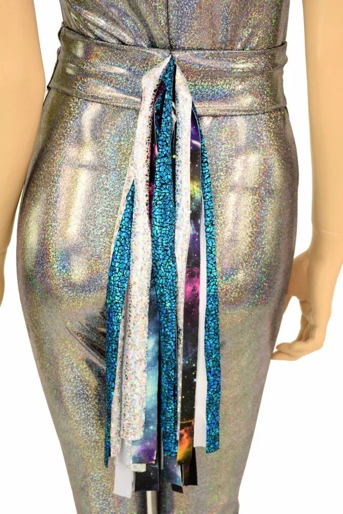 Silver Holographic "Space Unicorn" Catsuit