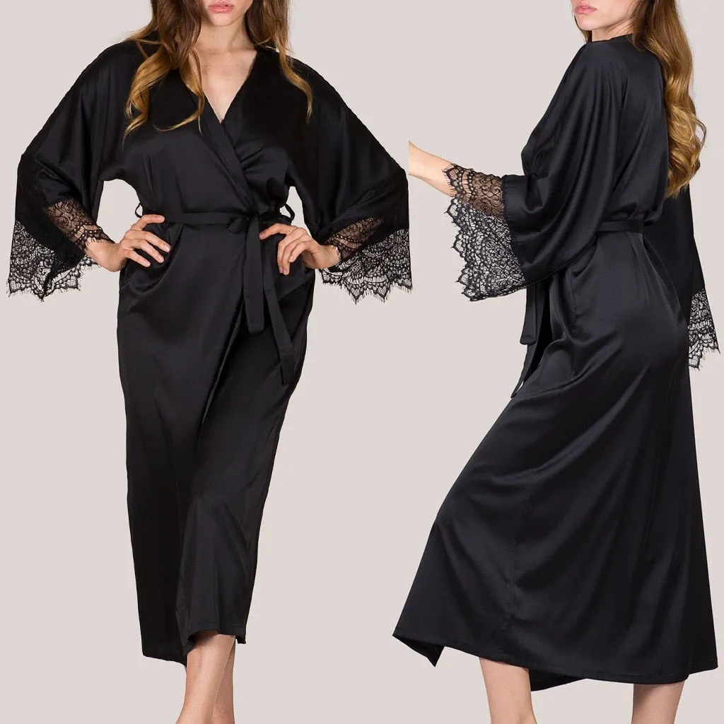 slip Belt Bride Robe Nightdress Women sleepwear