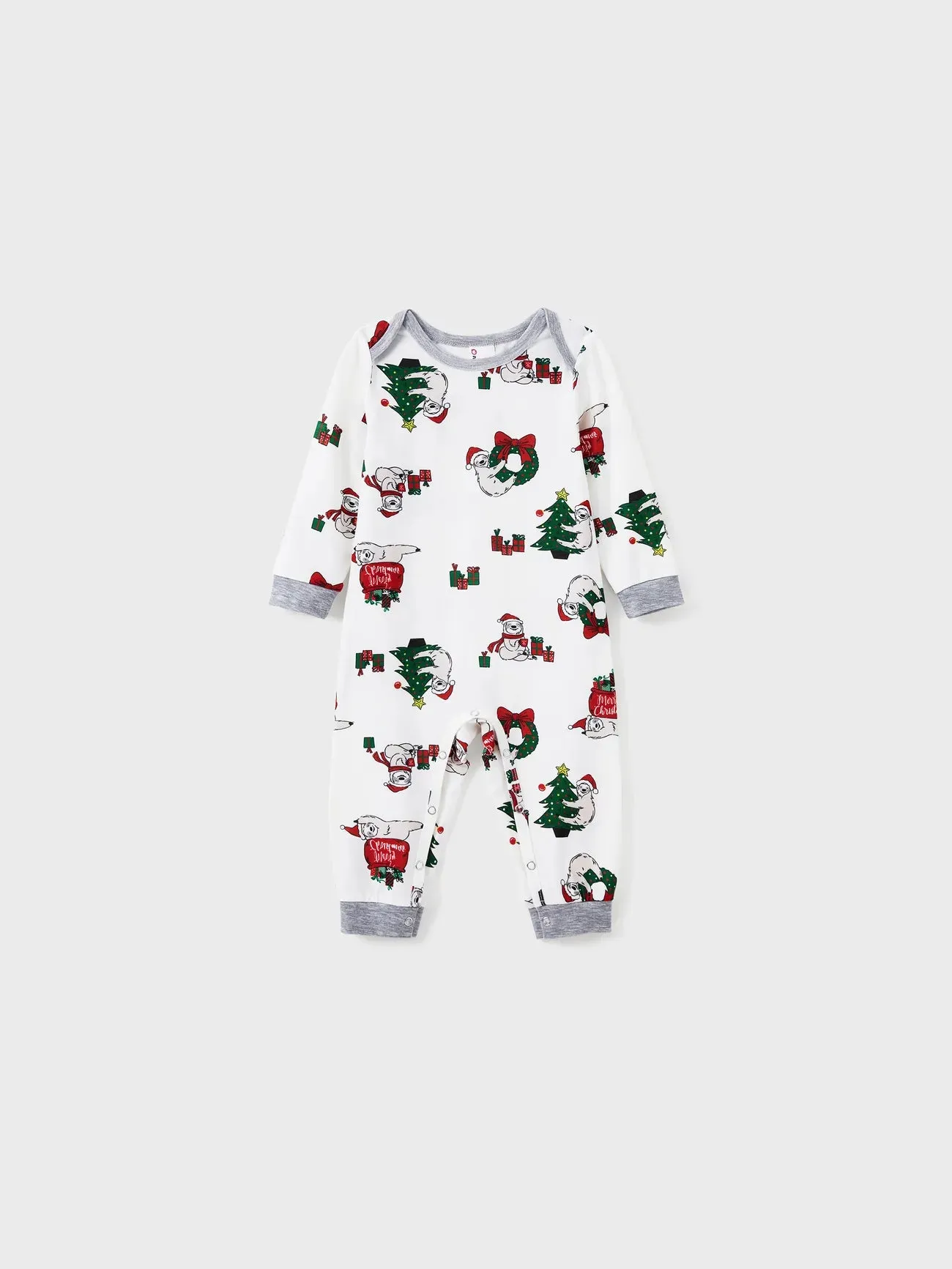 Sloths Pattern Long Sleeves Family Matching Pajama Set