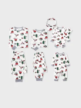 Sloths Pattern Long Sleeves Family Matching Pajama Set