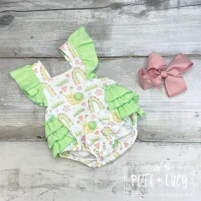 Snailed It! Ruffle Butt romper