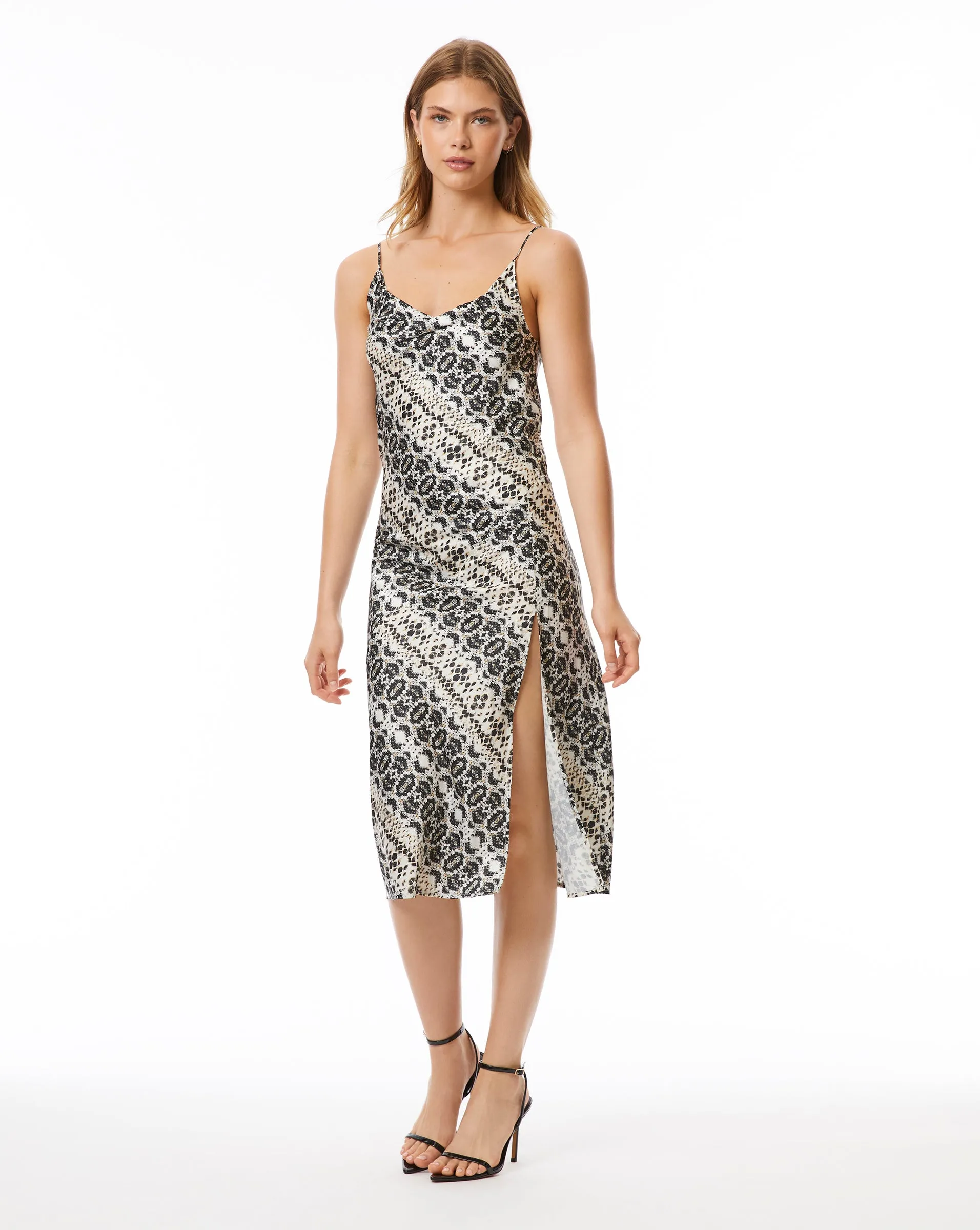 Snakeskin Slip Dress