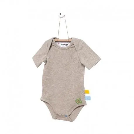 Snoozebaby Shortsleeve Romper in Taupe Melange - 4 Sizes