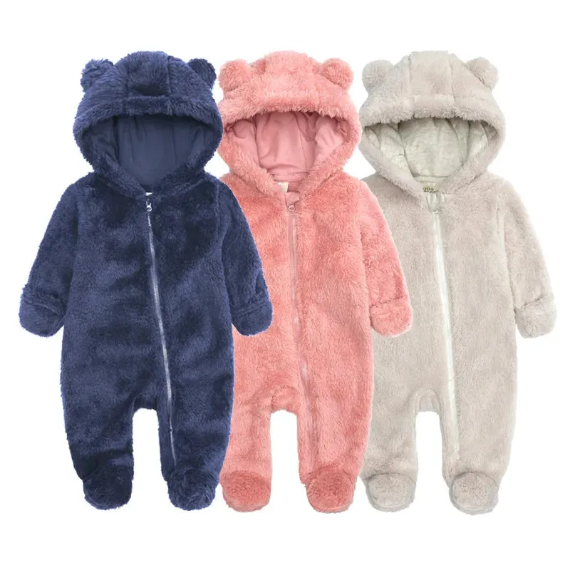 Soft Merino Plain Boy 2PCs Rompers