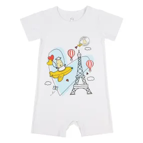 SPECIAL EDITION - Romper Short Sleeve Paris White