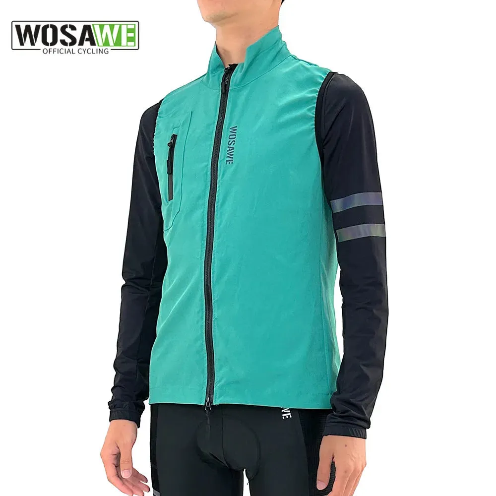 Summer Cycling Jacket Vest Bicycle Windshield Windproof Sleeveless For Men Bike Clothing Cut Wind Ultralight