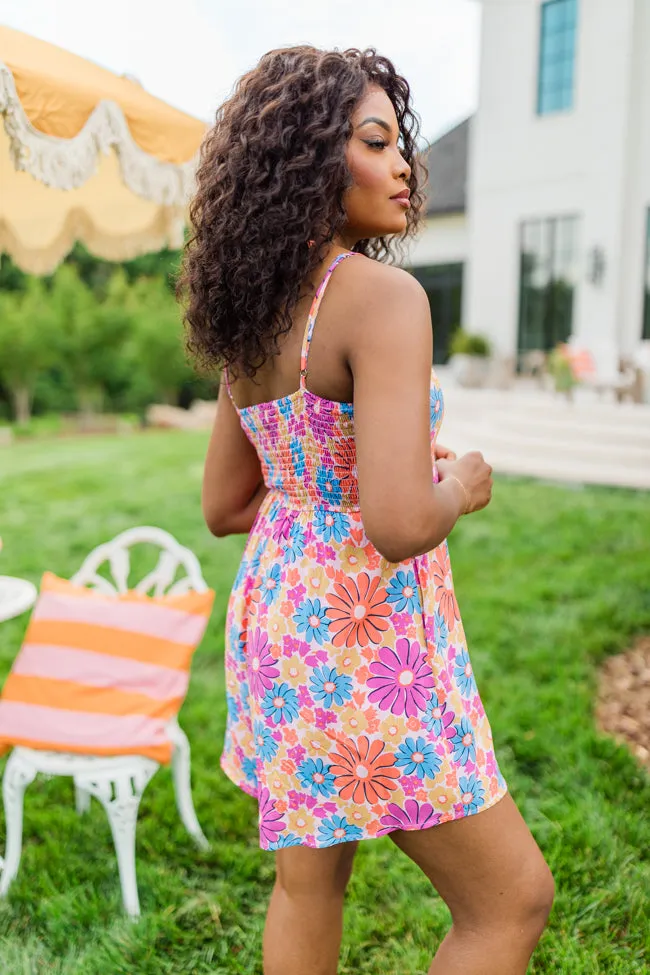 Sunbeam Bouquet Multi Floral Print Romper