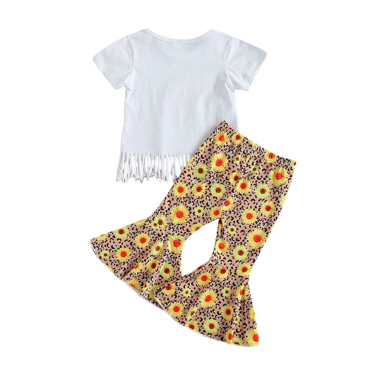 Sunflower Fringed Toddler Set