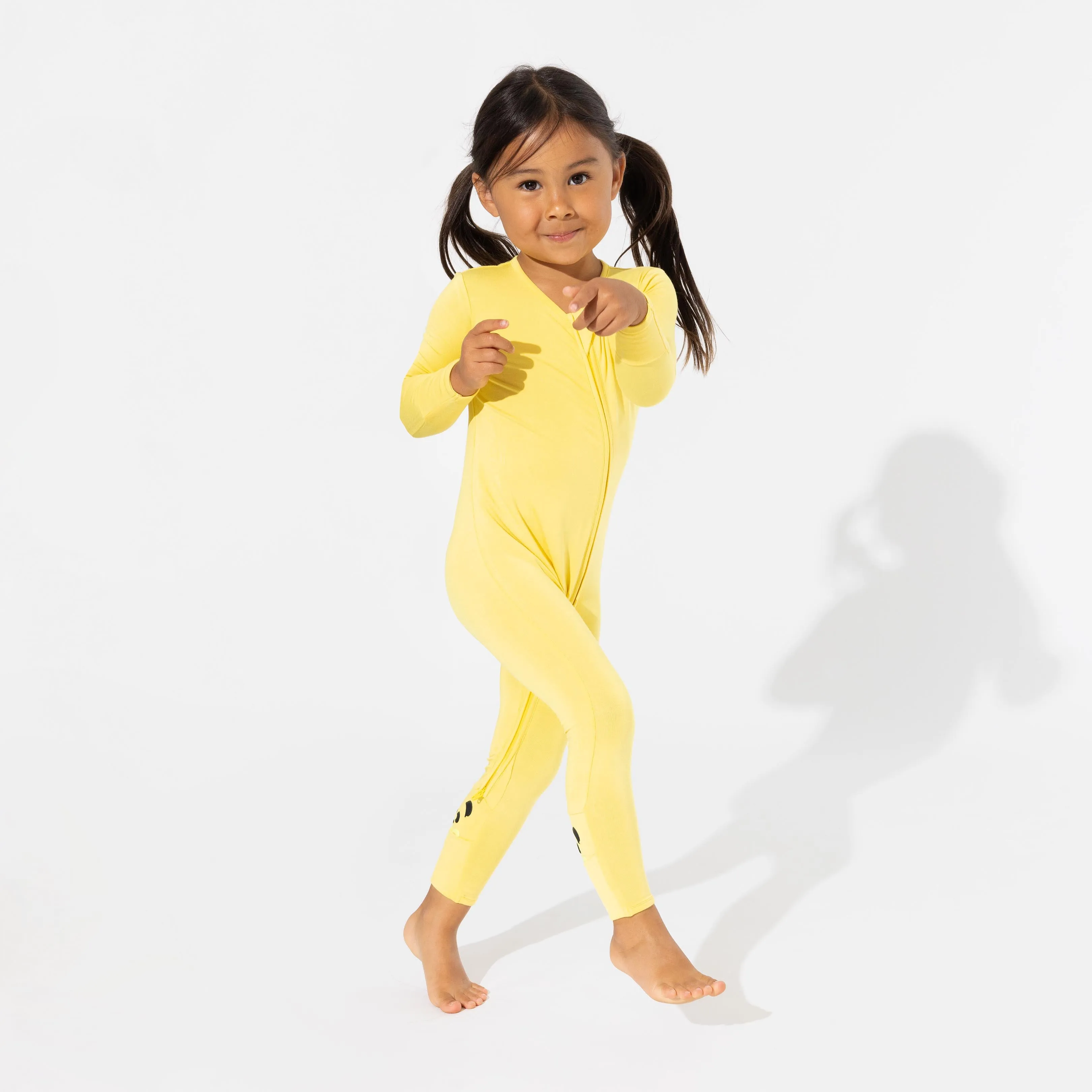 Sunshine Yellow Bamboo Convertible Footie