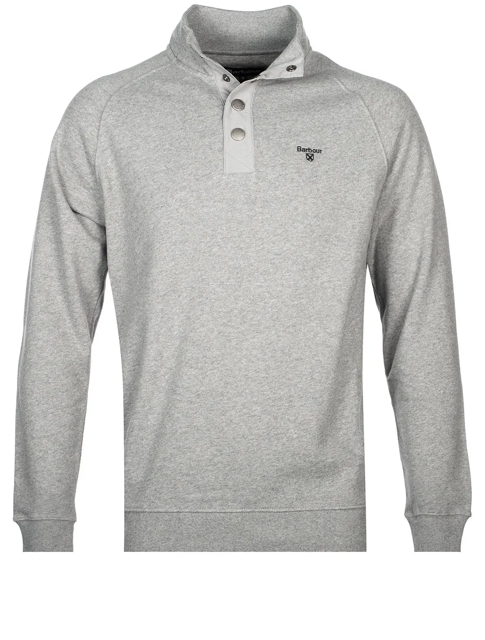 Sweat Half Snap Jumper Grey