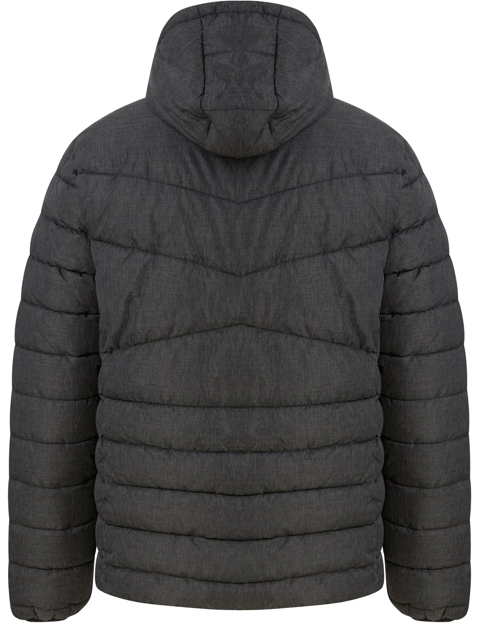 Teddington Quilted Puffer Jacket with Hood in Grey - Tokyo Laundry Active Tech