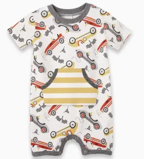 Tesa Babe Baby Boy's Speed Racer Bamboo Shortie Romper