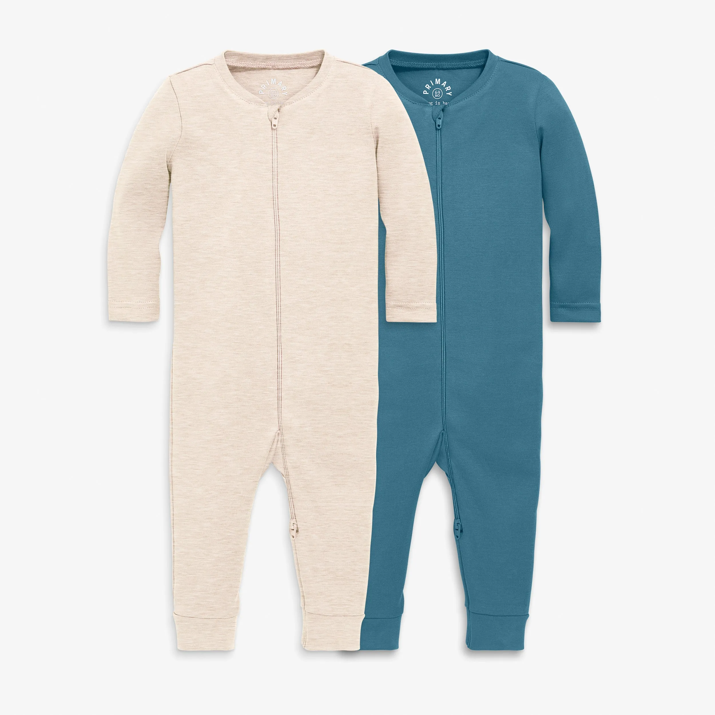 The Baby Organic Zip Romper 2-pack