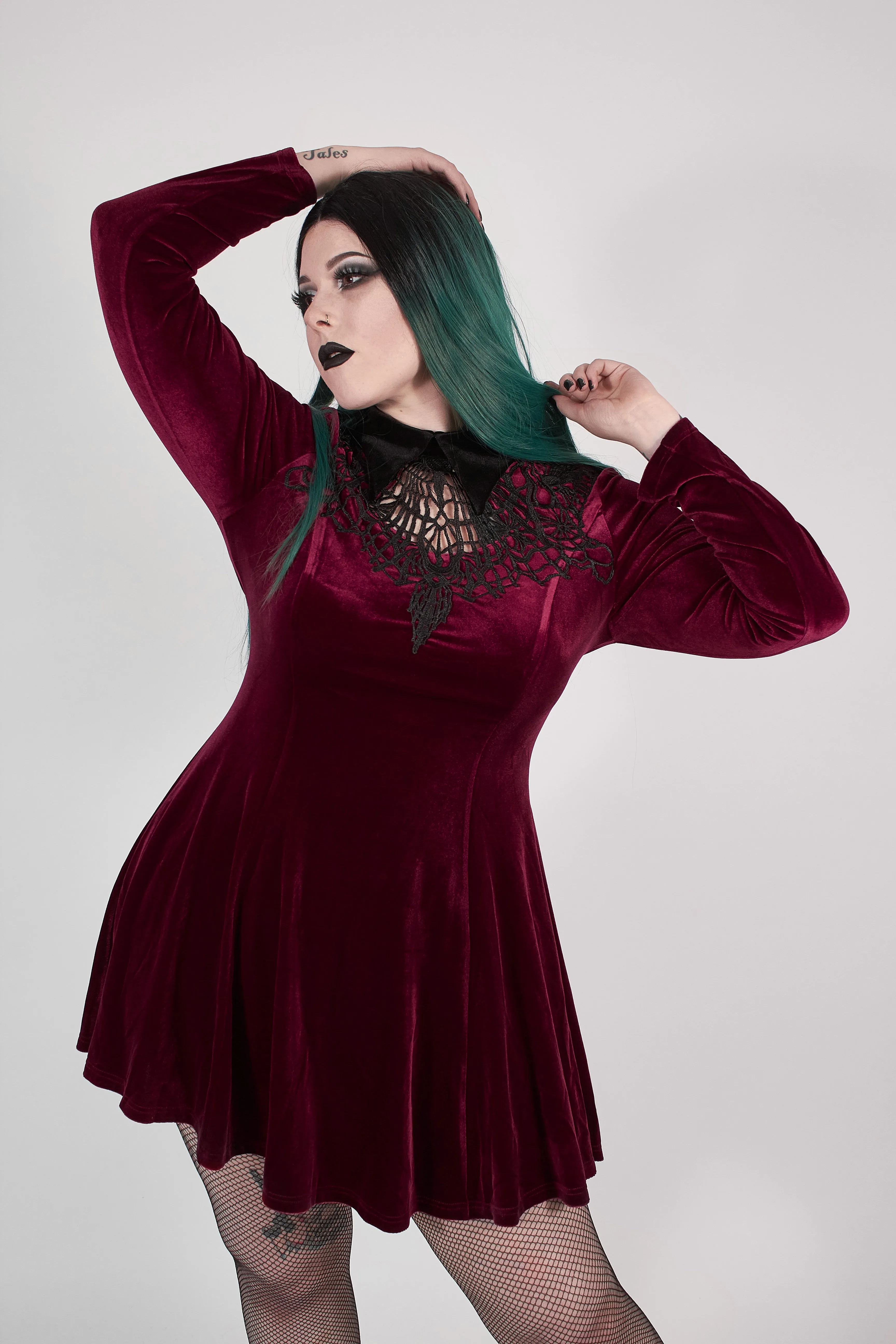 The Velvet Spider Queen Dress