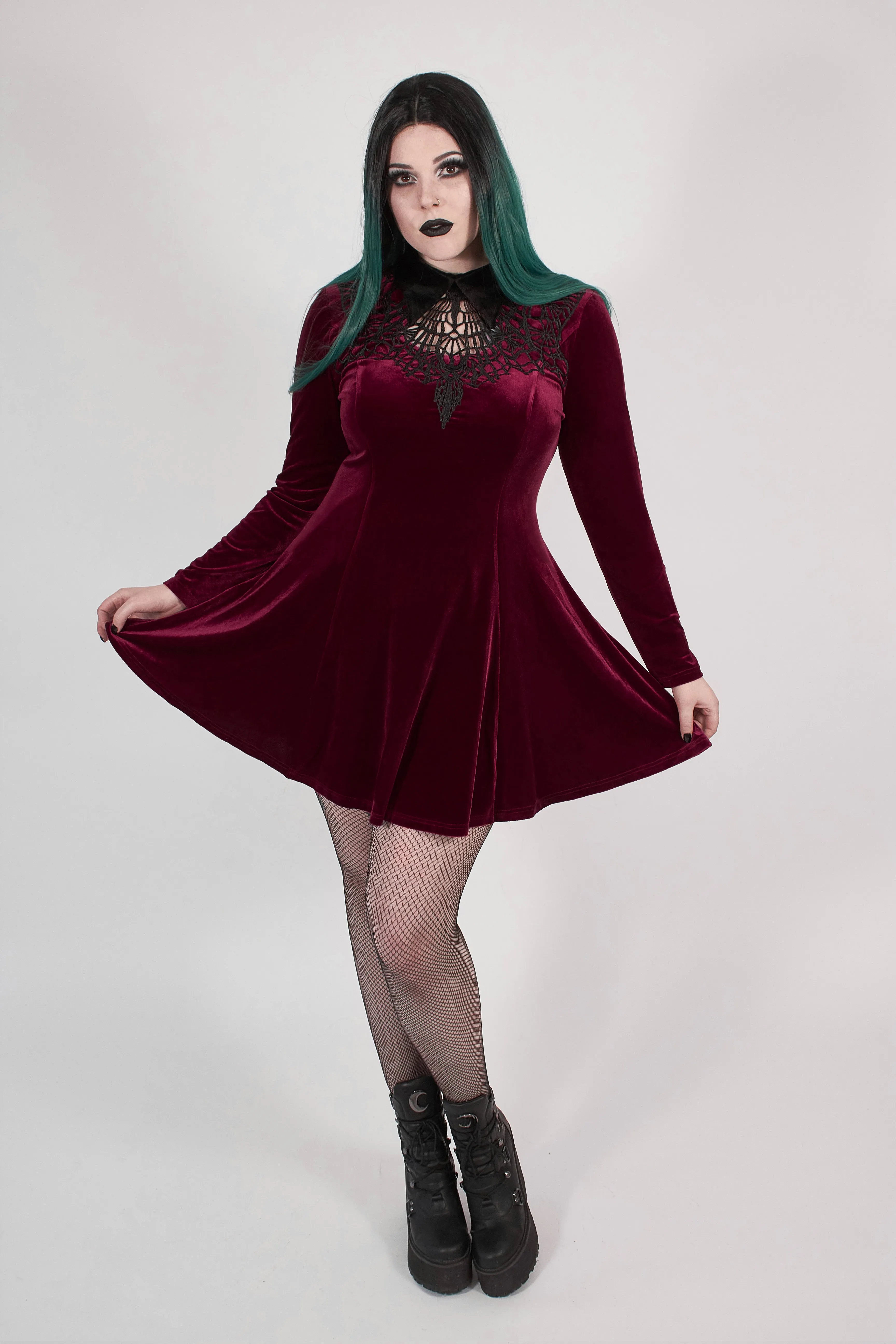 The Velvet Spider Queen Dress