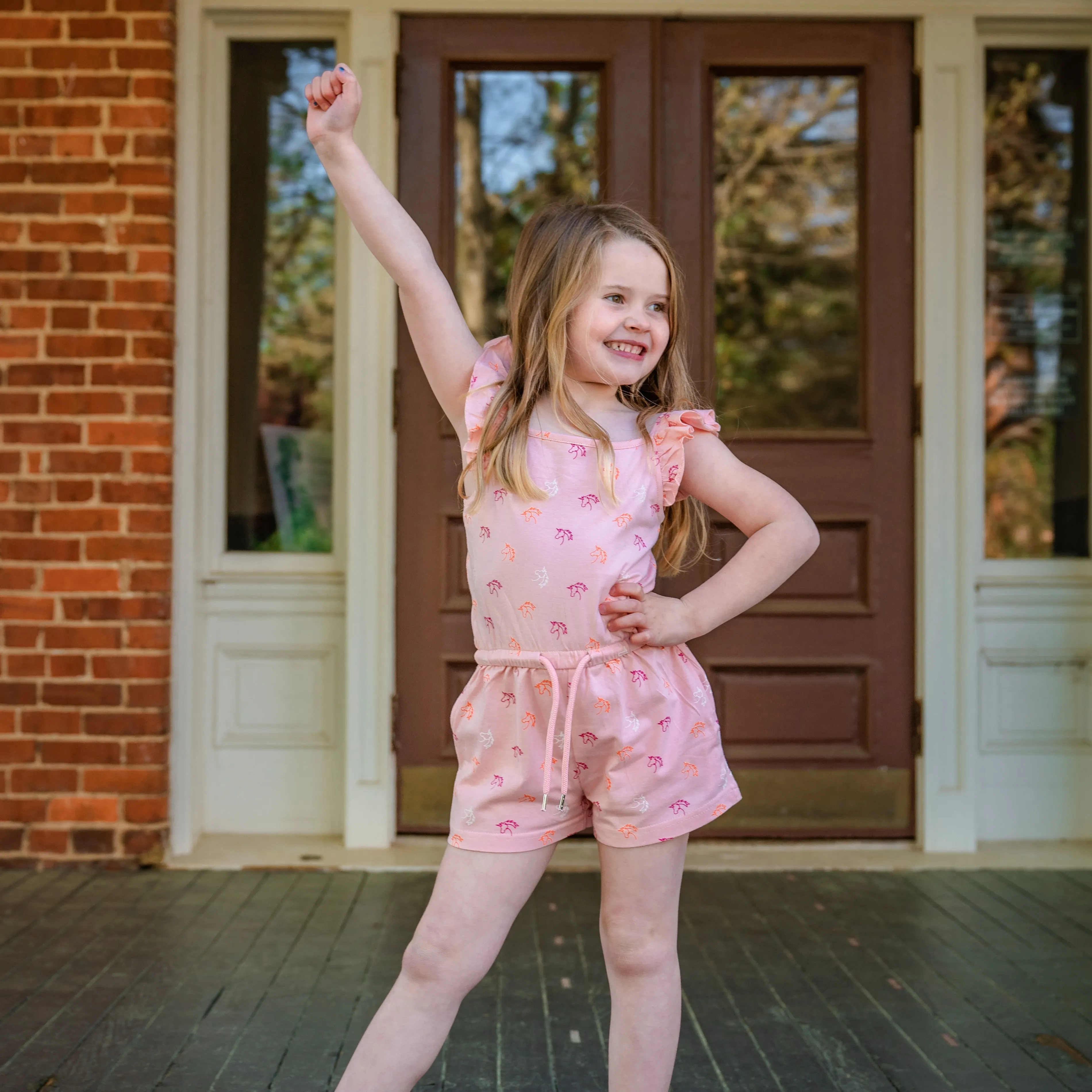 Unicorn Romper in Pink