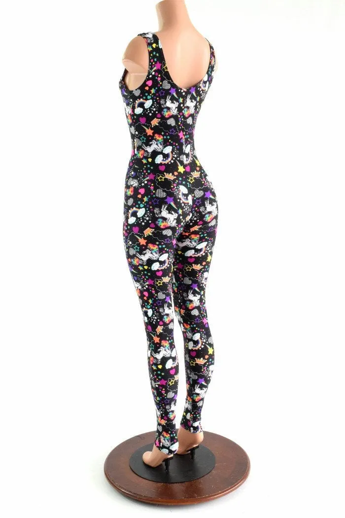 Unicorns and Rainbows Sleeveless Catsuit