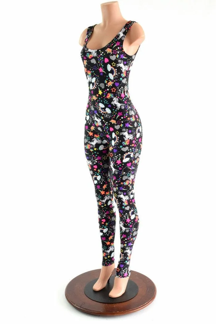 Unicorns and Rainbows Sleeveless Catsuit