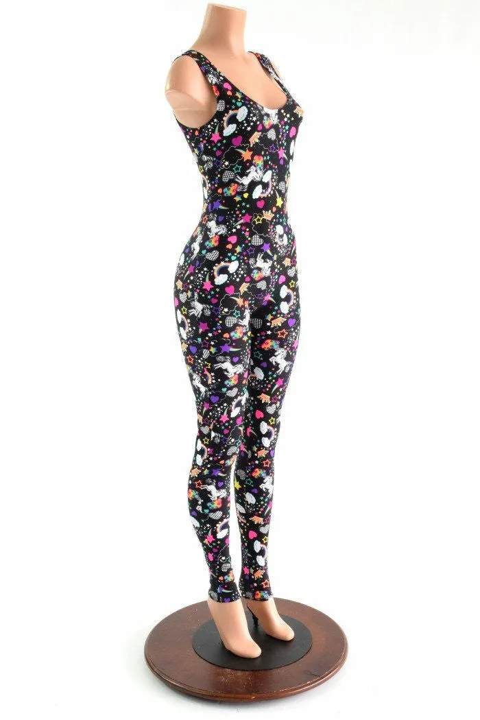 Unicorns and Rainbows Sleeveless Catsuit