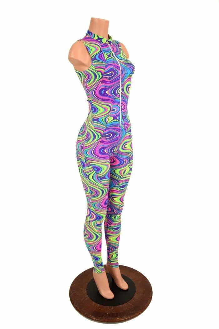 UV Glow Worm "Stella" Collar Catsuit