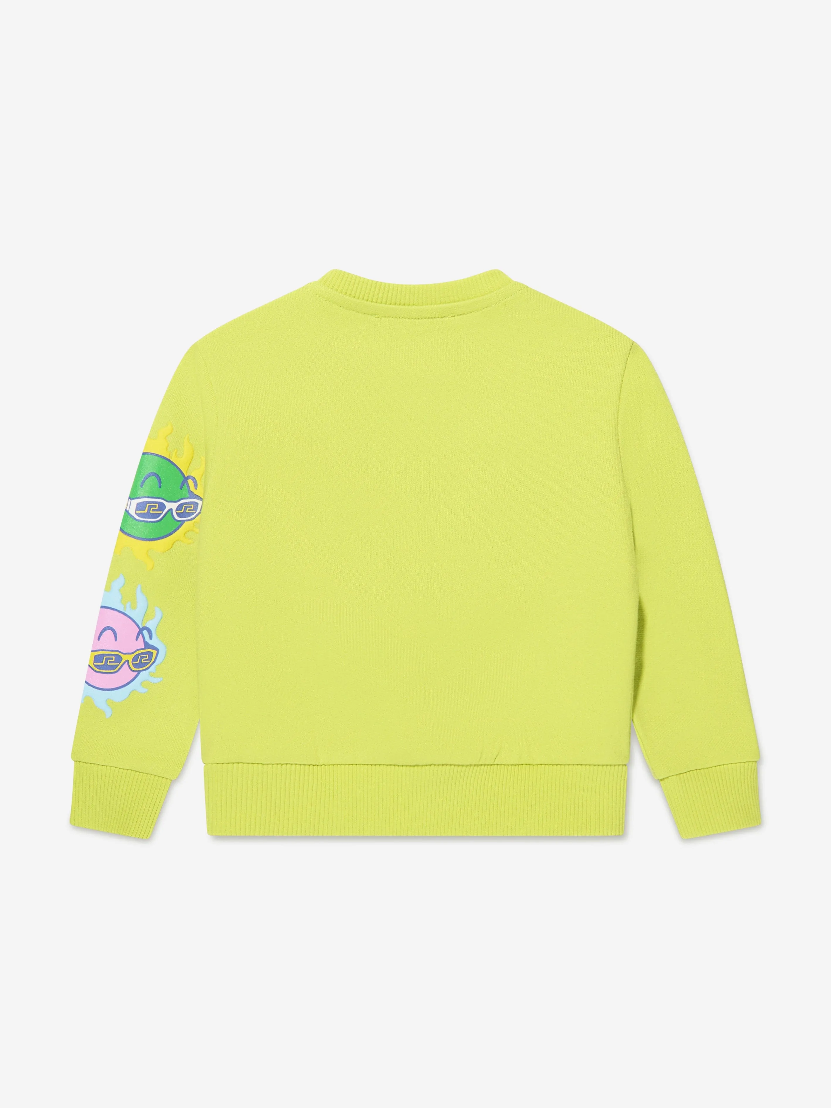 Versace Baby Boys Logo Sweatshirt in Lime