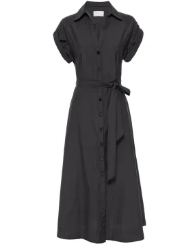 Washed Black Fia Belted Dress