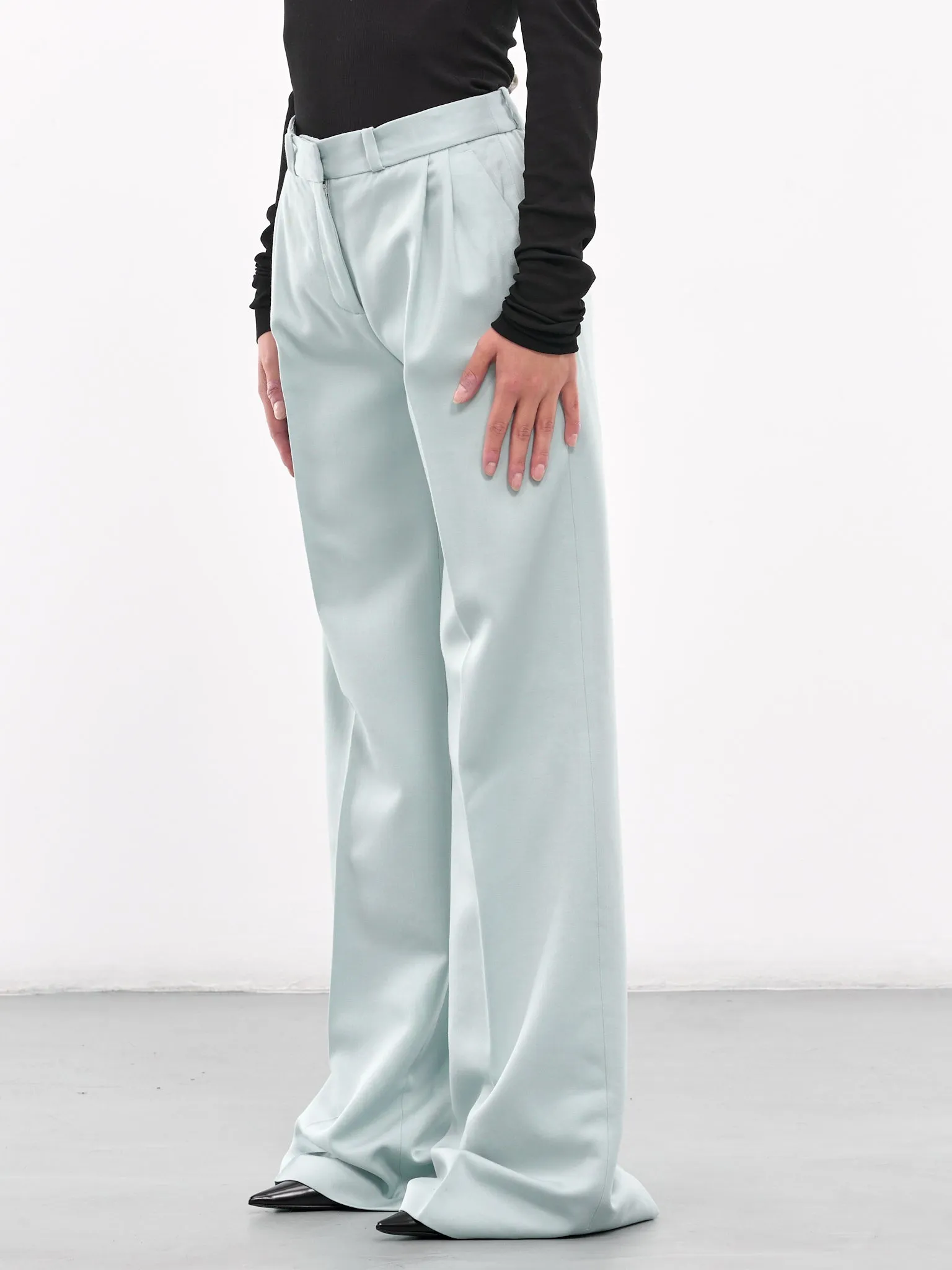 Wide Leg Trousers (COPP90F1005-GREEN)