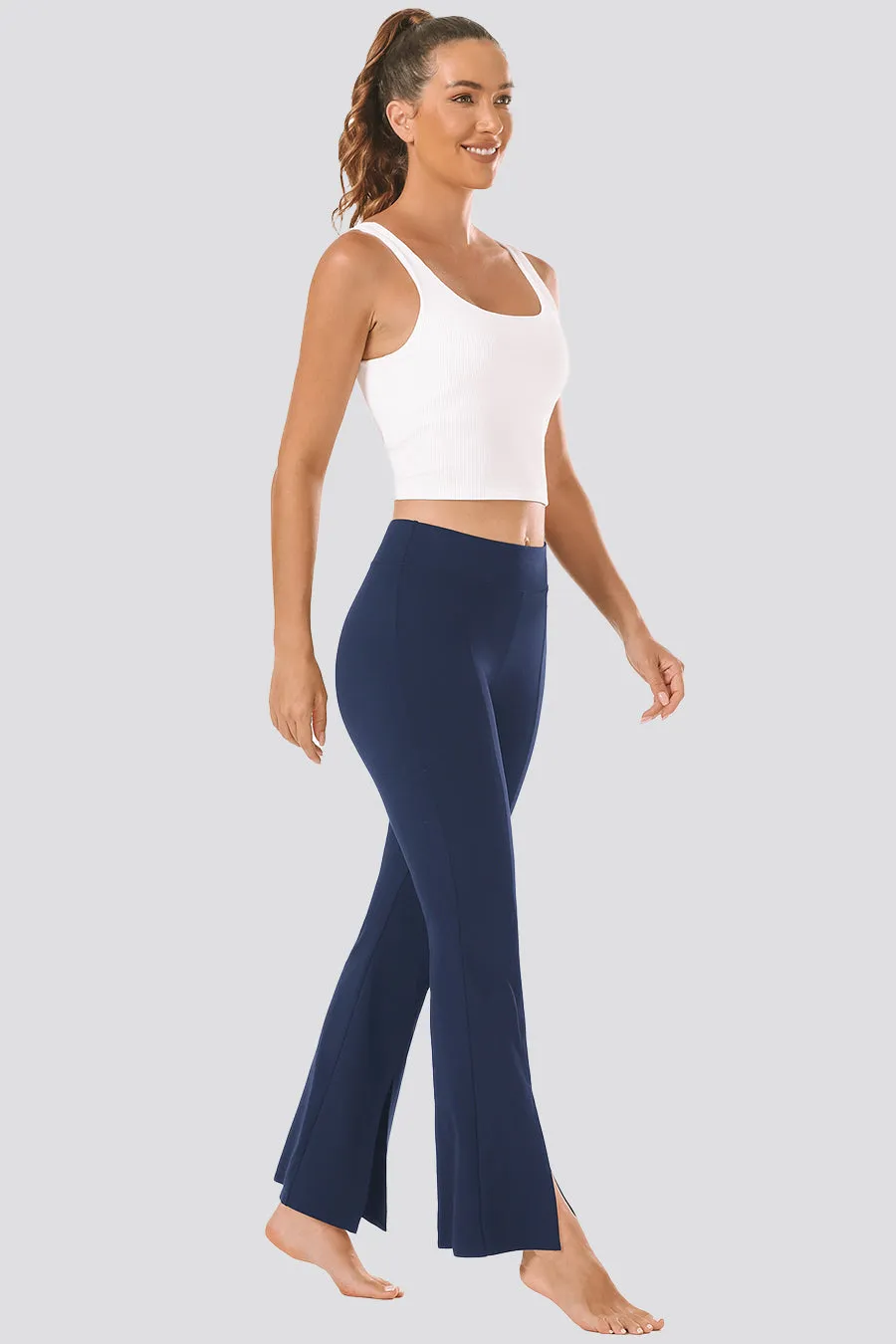 Women's Bootcut Yoga Pants Split Hem Flare